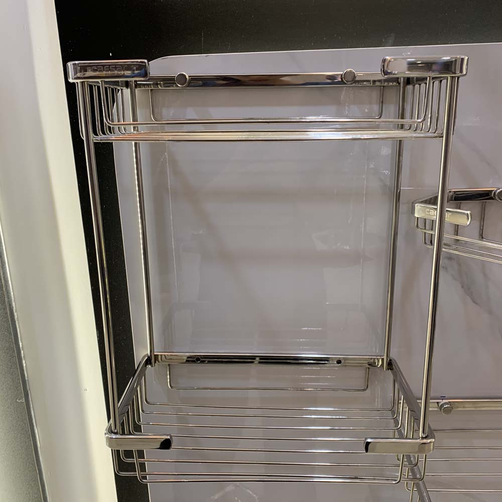 Kệ inox chữ nhật 2 tầng Caesar ST859
