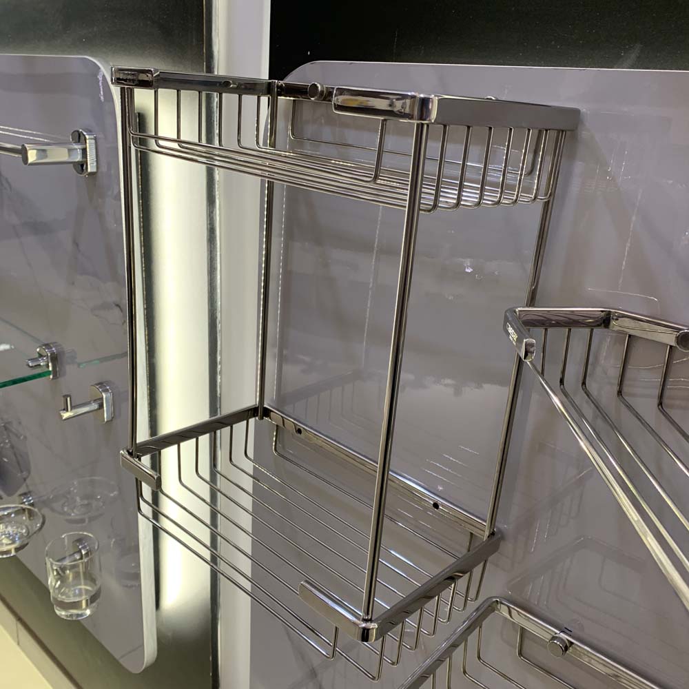 Kệ inox chữ nhật 2 tầng Caesar ST859