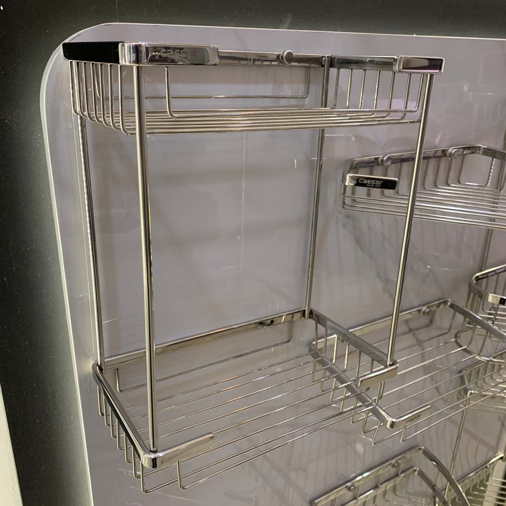 Kệ inox chữ nhật 2 tầng Caesar ST859