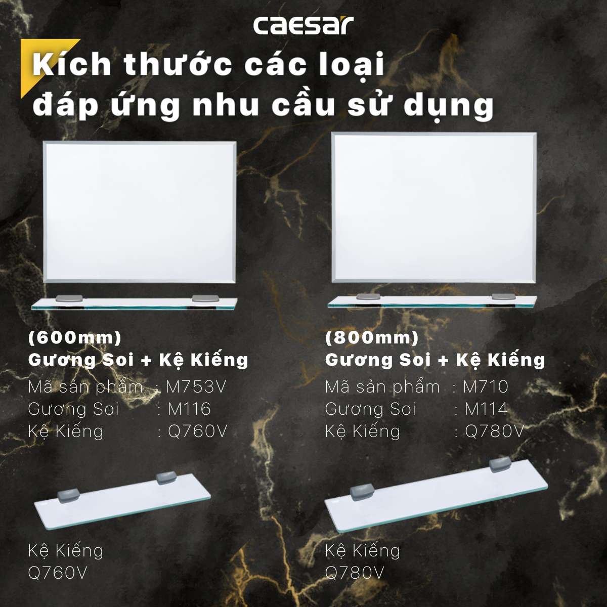 Kệ kính Caesar Q760V