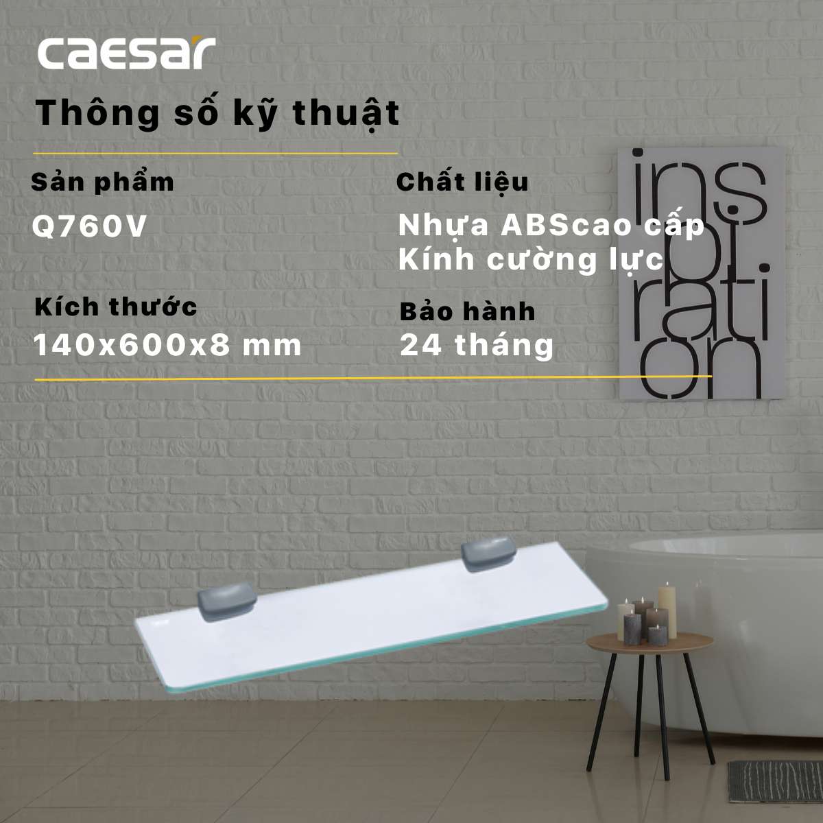 Kệ kính Caesar Q760V