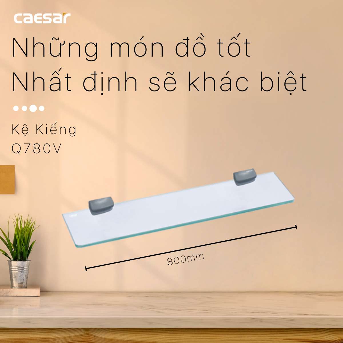 Kệ kính cường lực Caesar Q780V