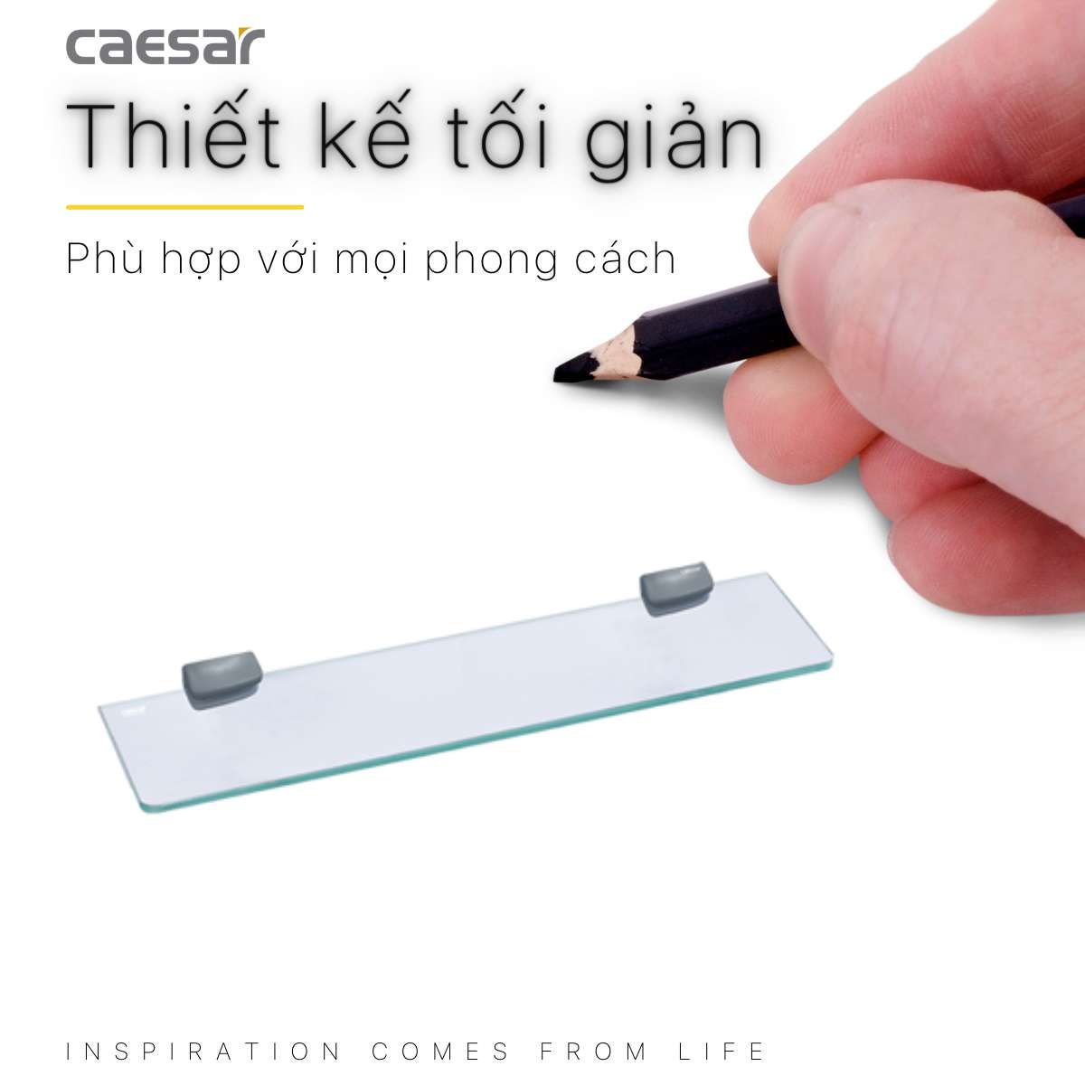 Kệ kính cường lực Caesar Q780V