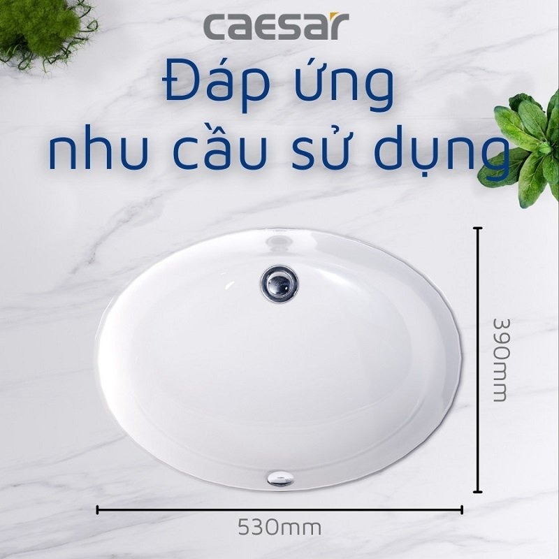 Chậu rửa mặt lavabo âm bàn Caesar L5113