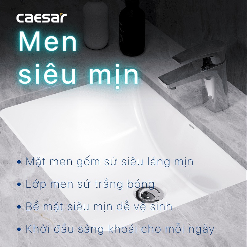 Chậu rửa mặt lavabo âm bàn Caesar L5125