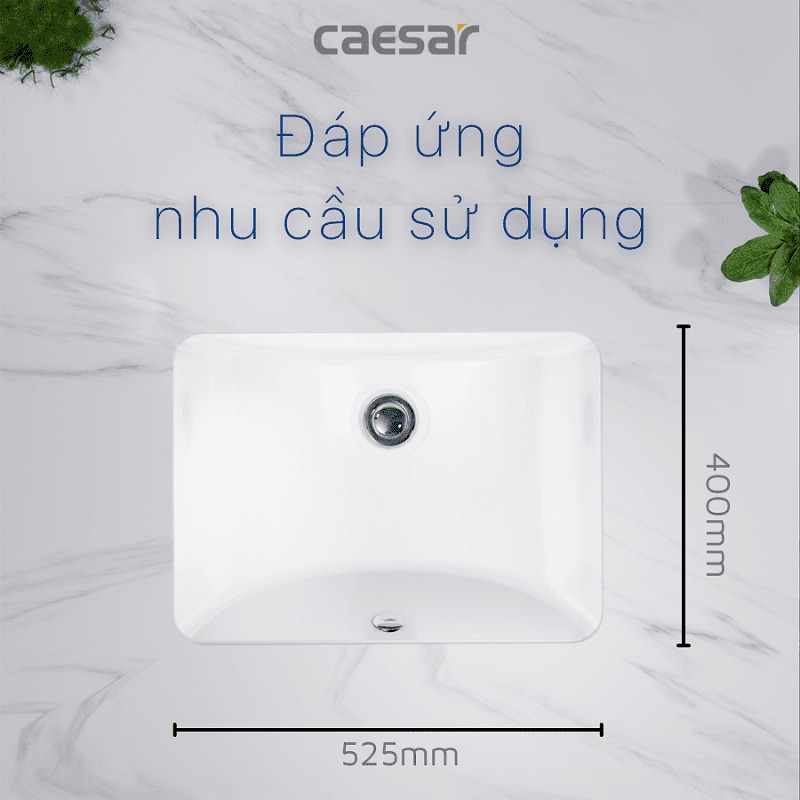 Chậu rửa mặt lavabo âm bàn Caesar L5125