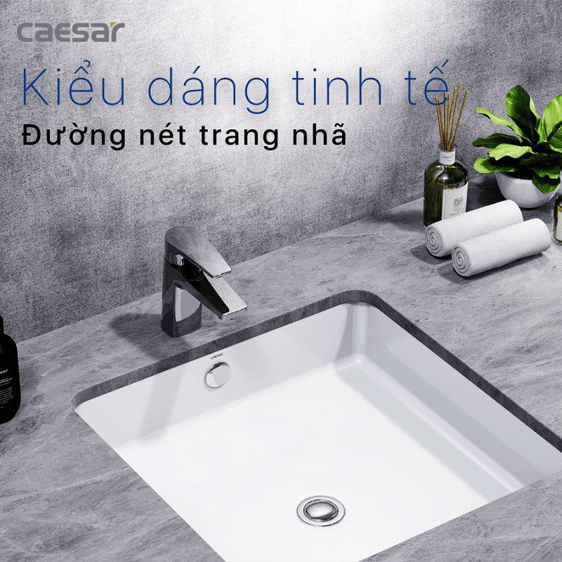Chậu rửa mặt lavabo âm bàn Caesar LF5127
