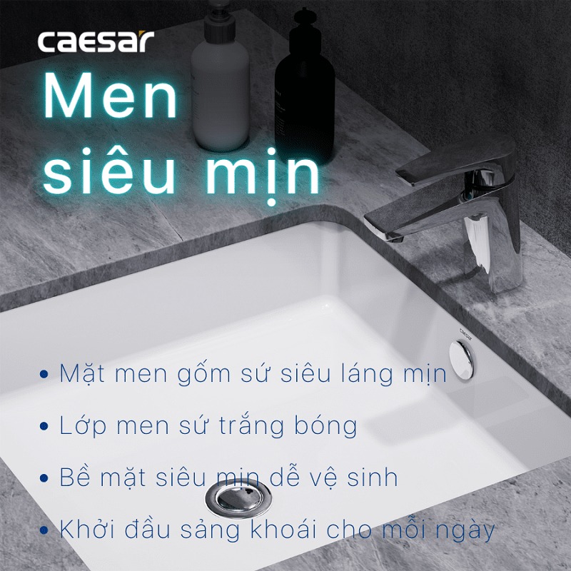 Chậu rửa mặt lavabo âm bàn Caesar LF5127
