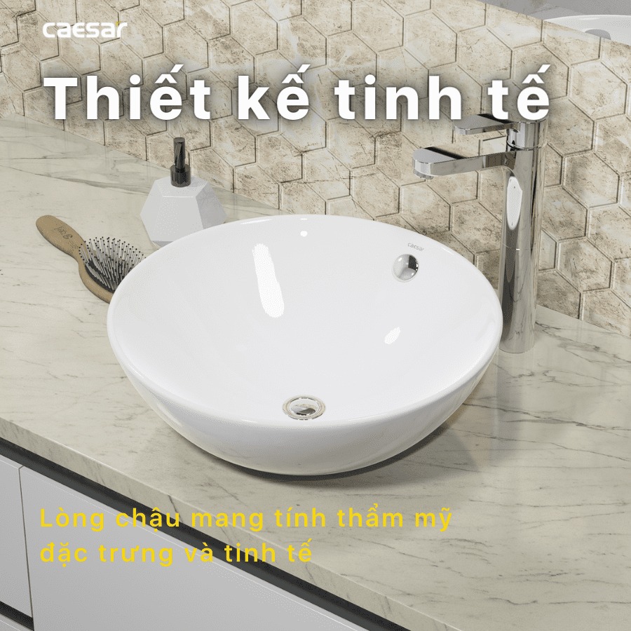 Chậu lavabo đặt bàn Caesar L5215