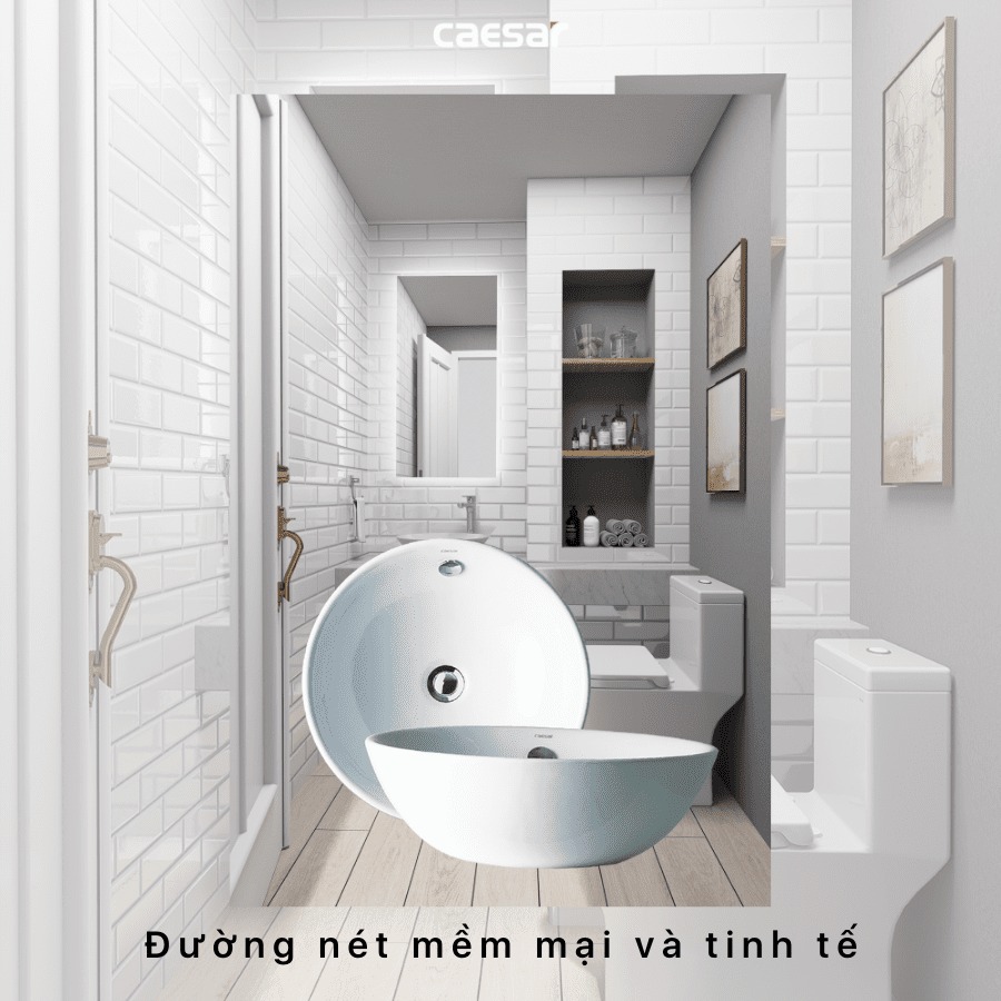 Chậu lavabo đặt bàn Caesar L5215