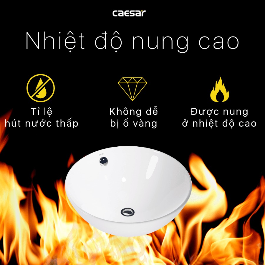 Chậu lavabo đặt bàn Caesar L5215