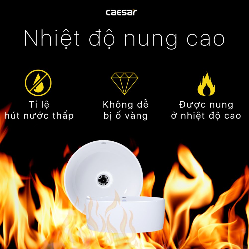Chậu lavabo đặt bàn Caesar L5225
