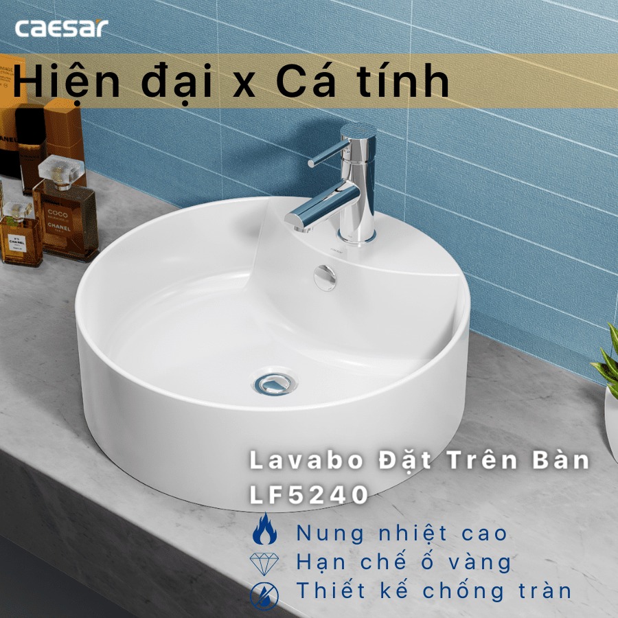 Chậu lavabo đặt bàn Caesar LF5240