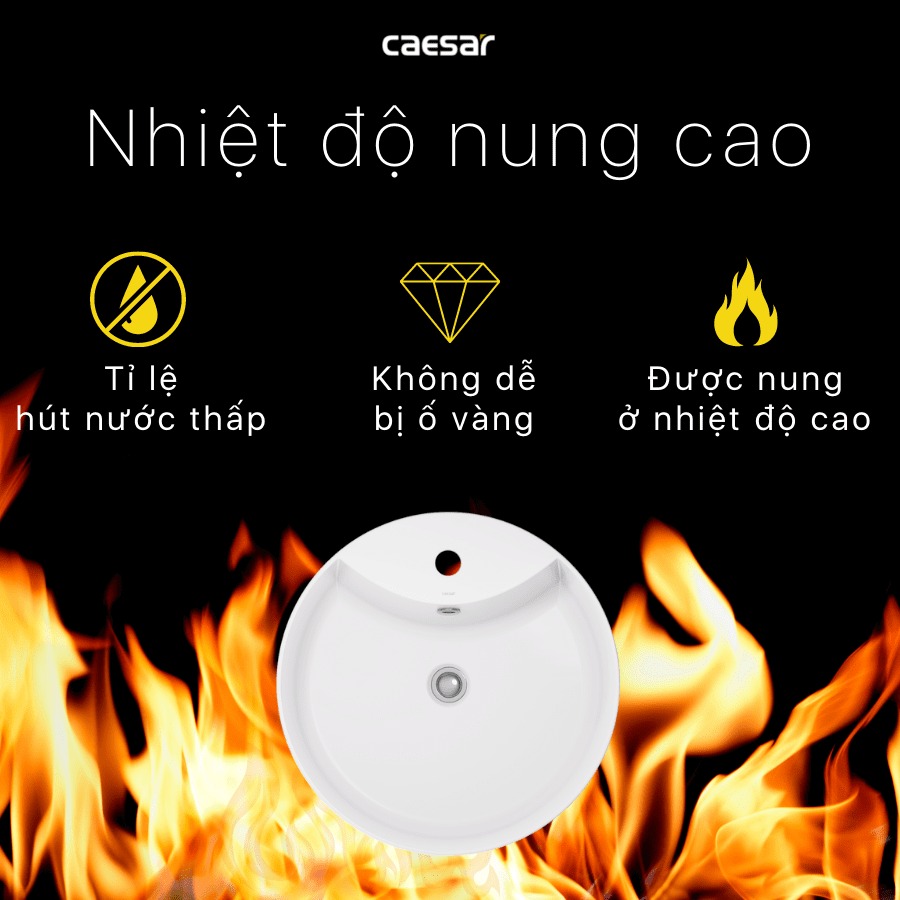 Chậu lavabo đặt bàn Caesar LF5240