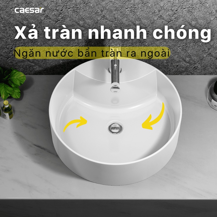 Chậu lavabo đặt bàn Caesar LF5240