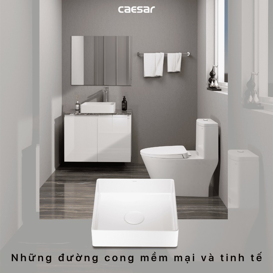 Chậu lavabo đặt bàn Caesar LF5252