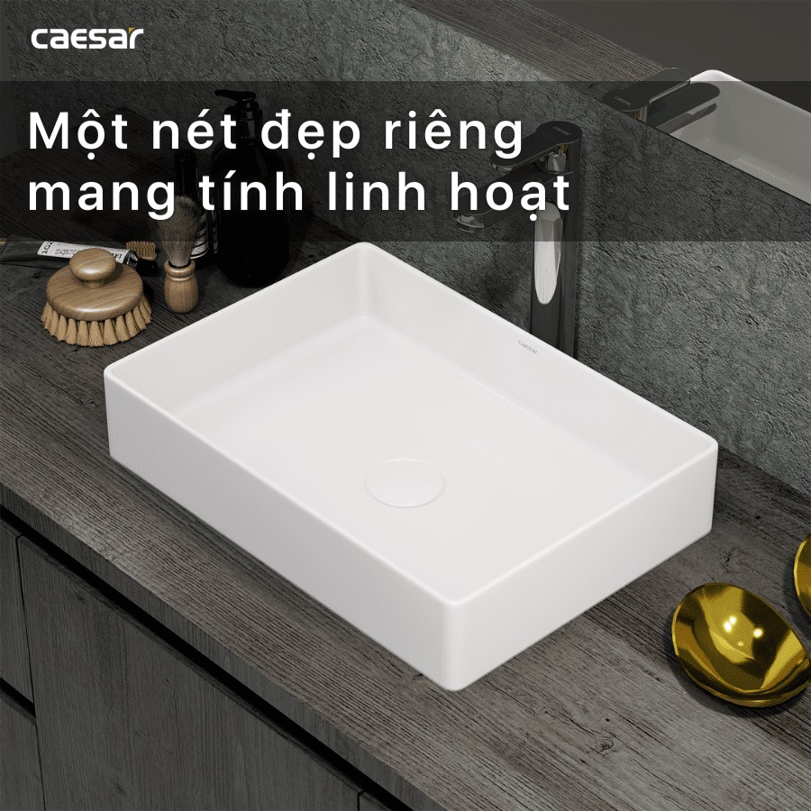 Chậu lavabo đặt bàn Caesar LF5254