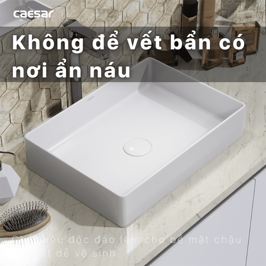 Chậu lavabo đặt bàn Caesar LF5254
