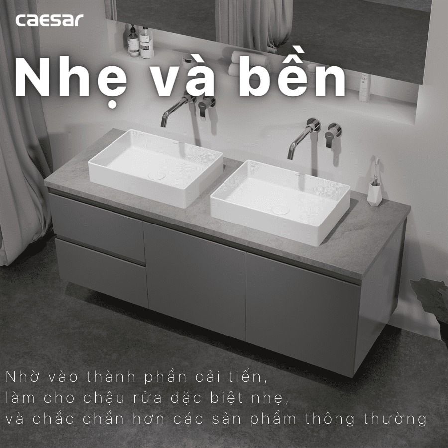 Chậu lavabo đặt bàn Caesar LF5254