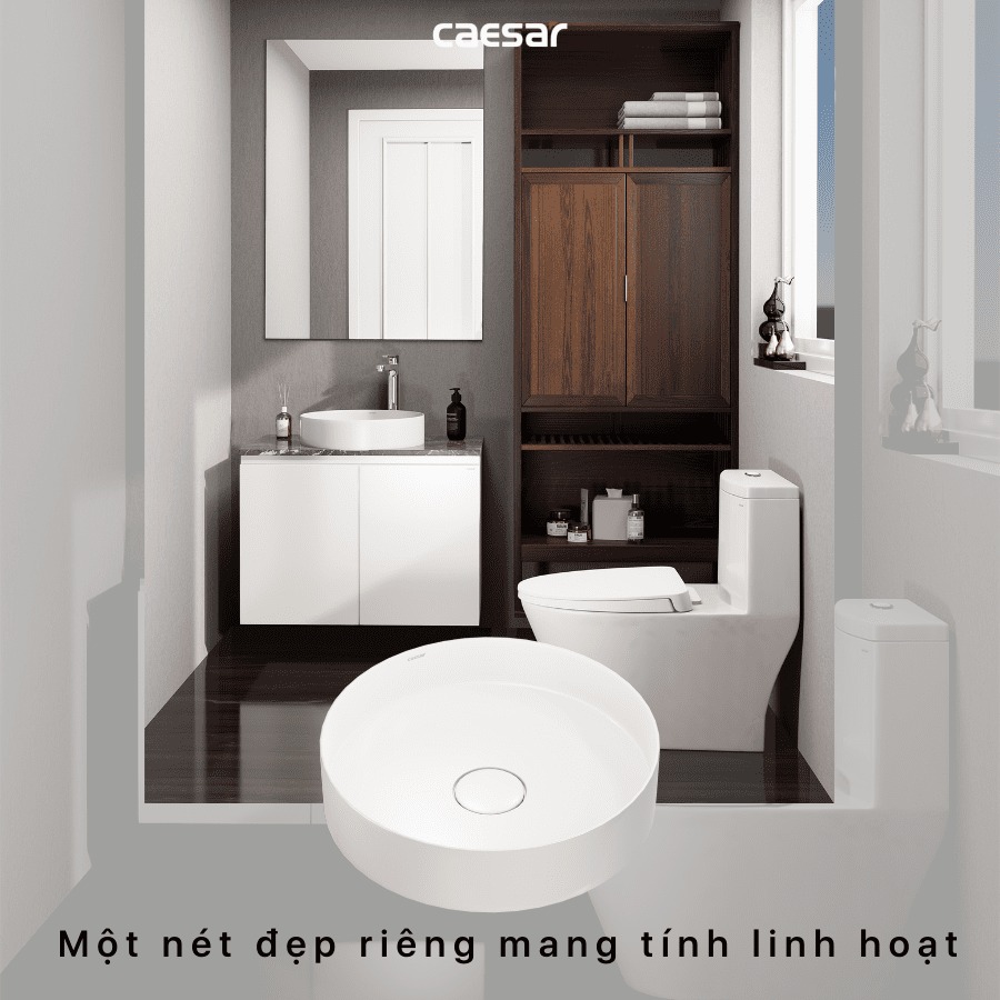Chậu lavabo đặt bàn Caesar LF5258