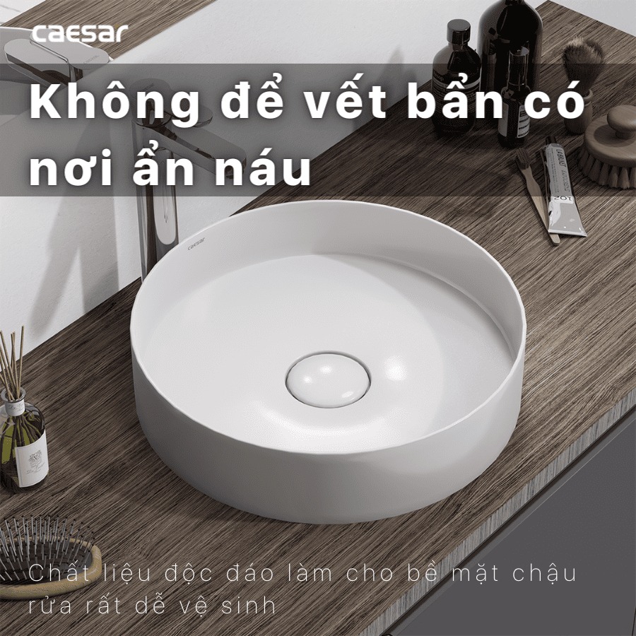 Chậu lavabo đặt bàn Caesar LF5258