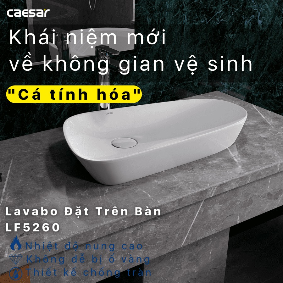 Chậu lavabo đặt bàn Caesar LF5260