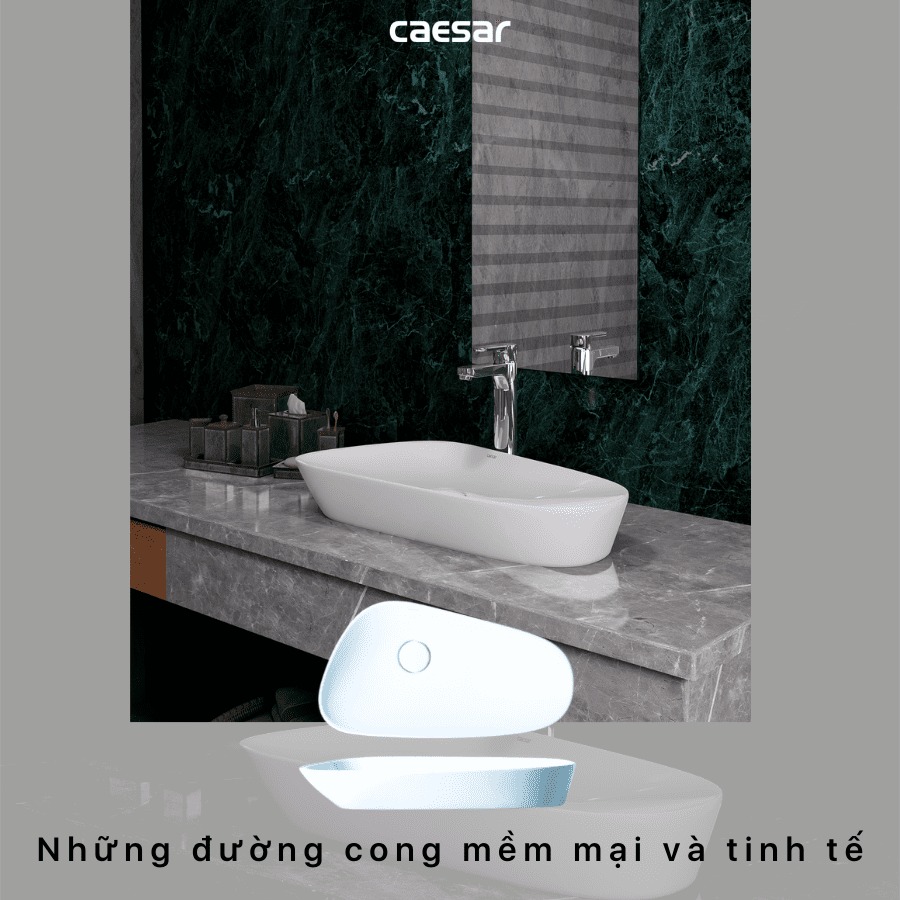 Chậu lavabo đặt bàn Caesar LF5260