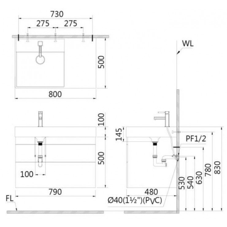 Chậu lavabo đặt bàn Caesar LF5382
