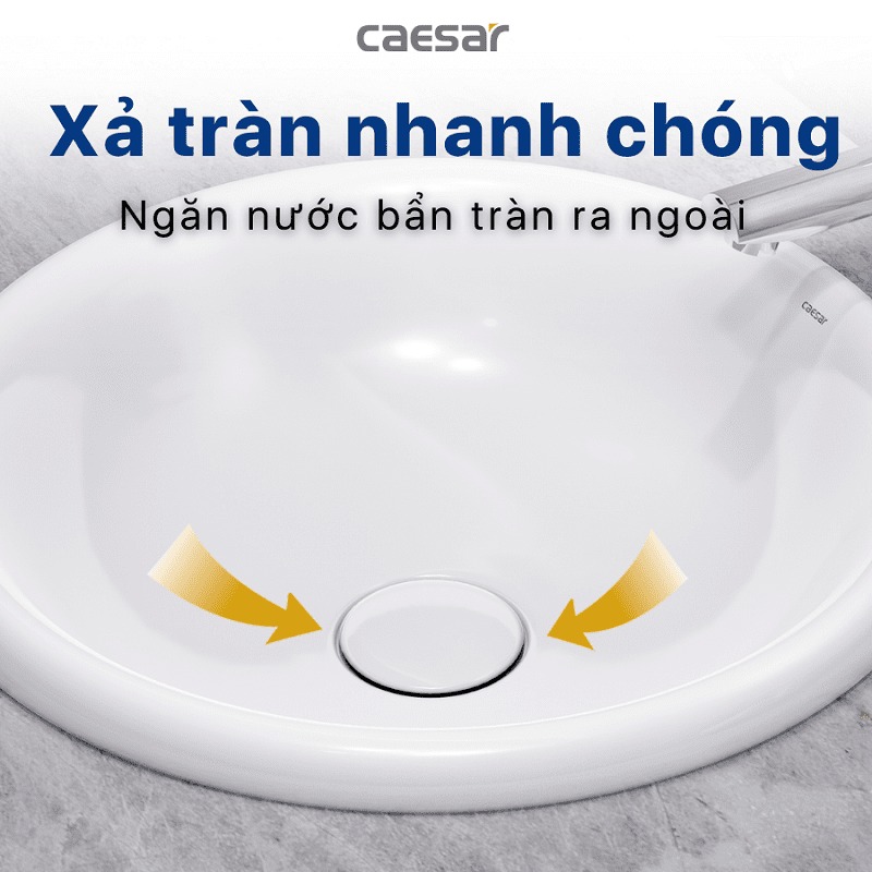 Chậu lavabo dương vành Caesar LF5016