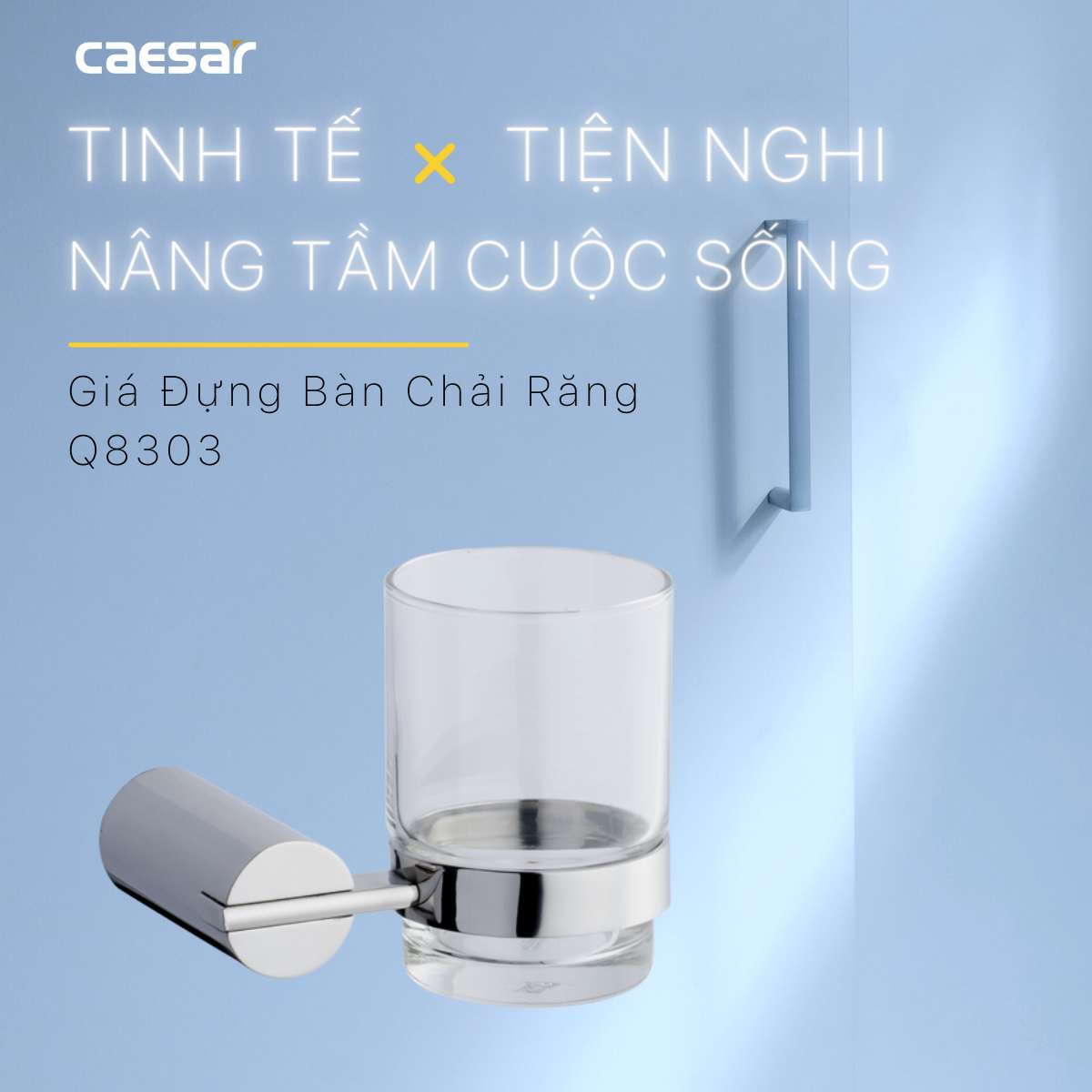 Kệ để bàn chải răng Caesar Q8303