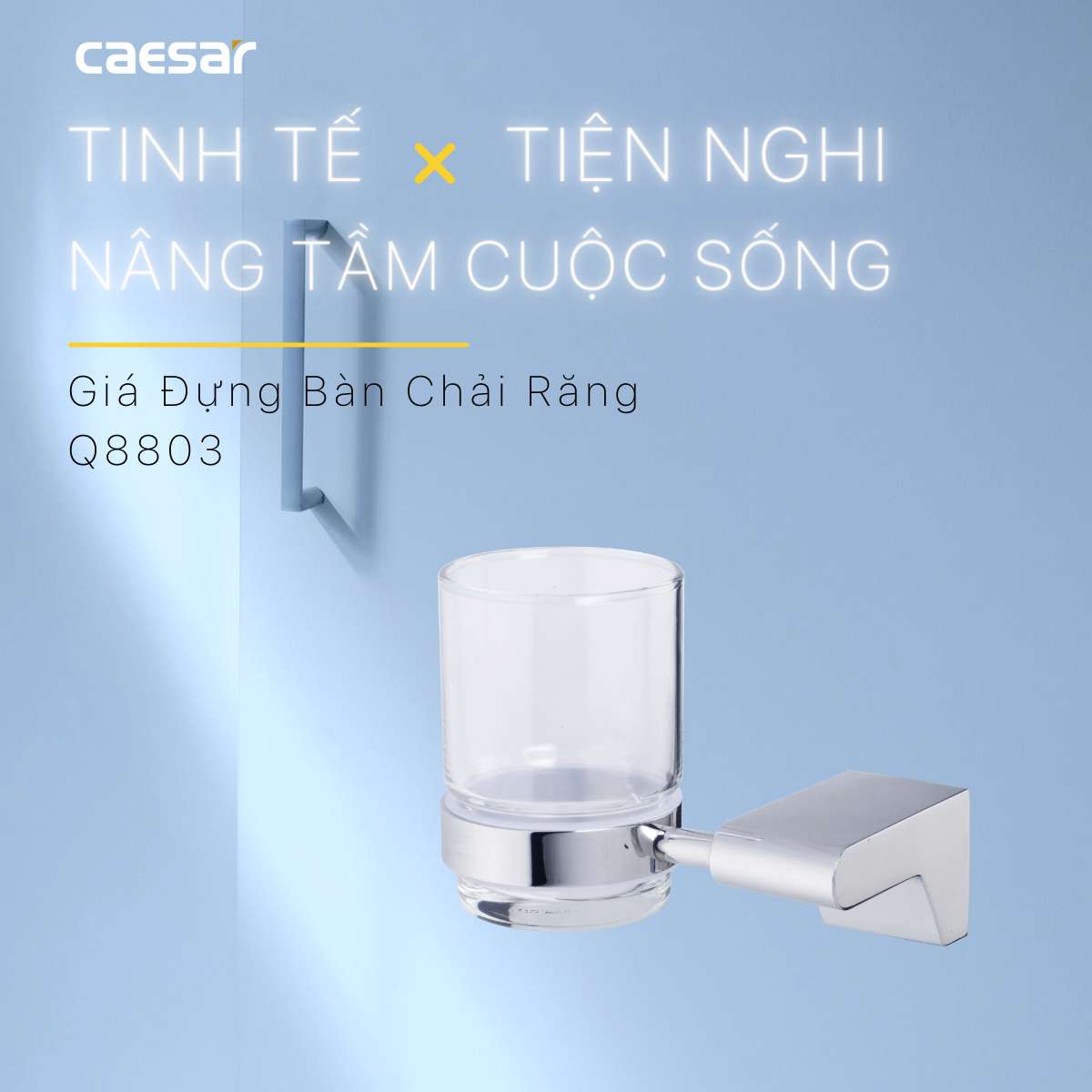 Kệ để bàn chải răng Caesar Q8803