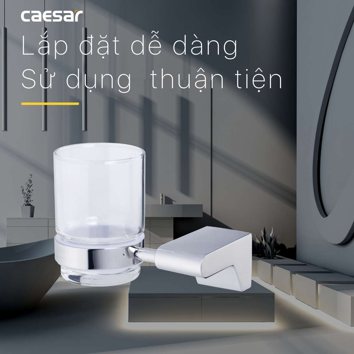 Kệ để bàn chải răng Caesar Q8803