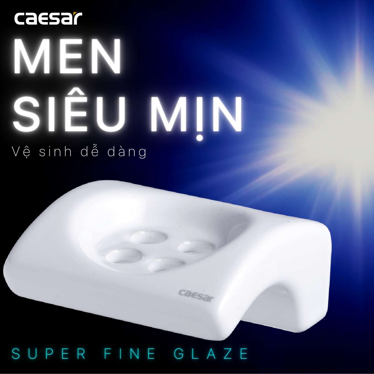 Kệ để bàn chải răng sứ Caesar Q943