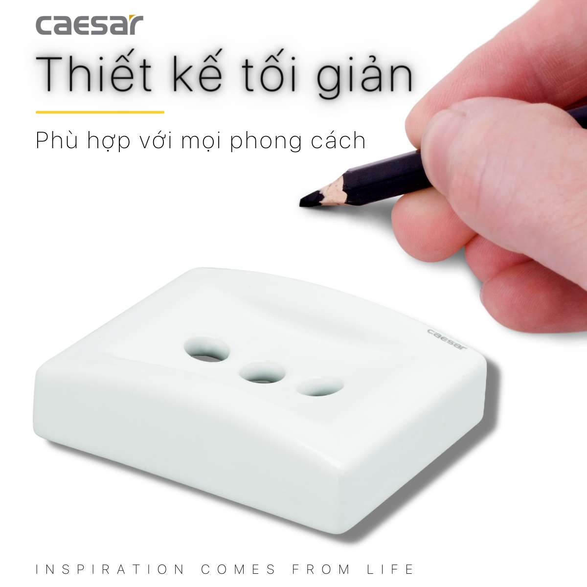 Giá đựng bàn chải răng Caesar Q993