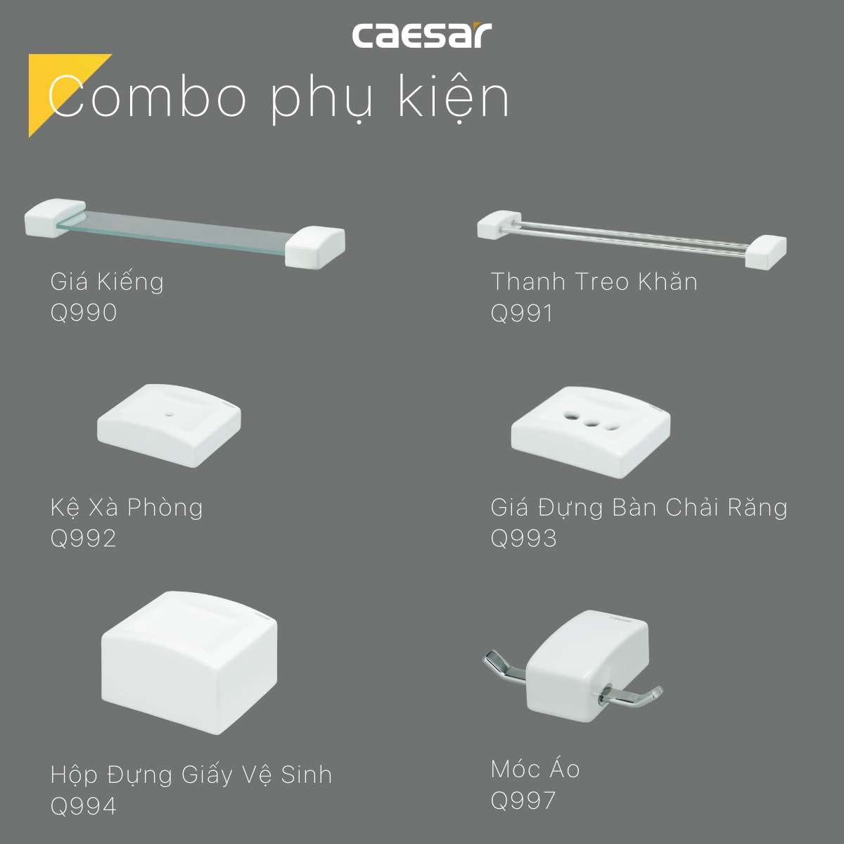Giá đựng bàn chải răng Caesar Q993