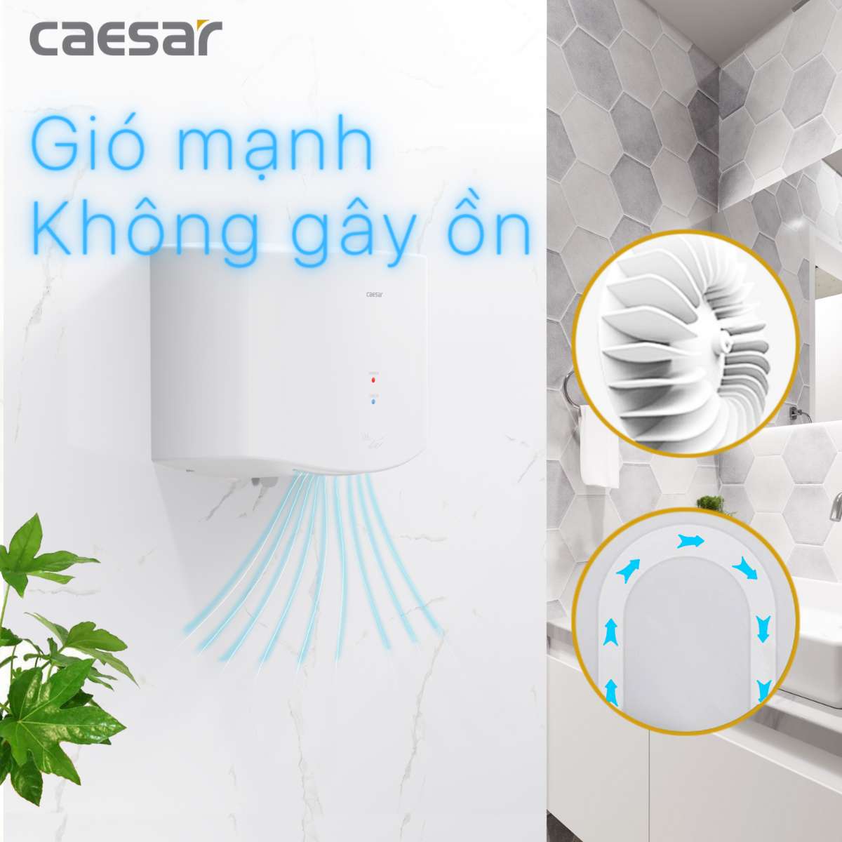 Máy sấy tay Caesar A801