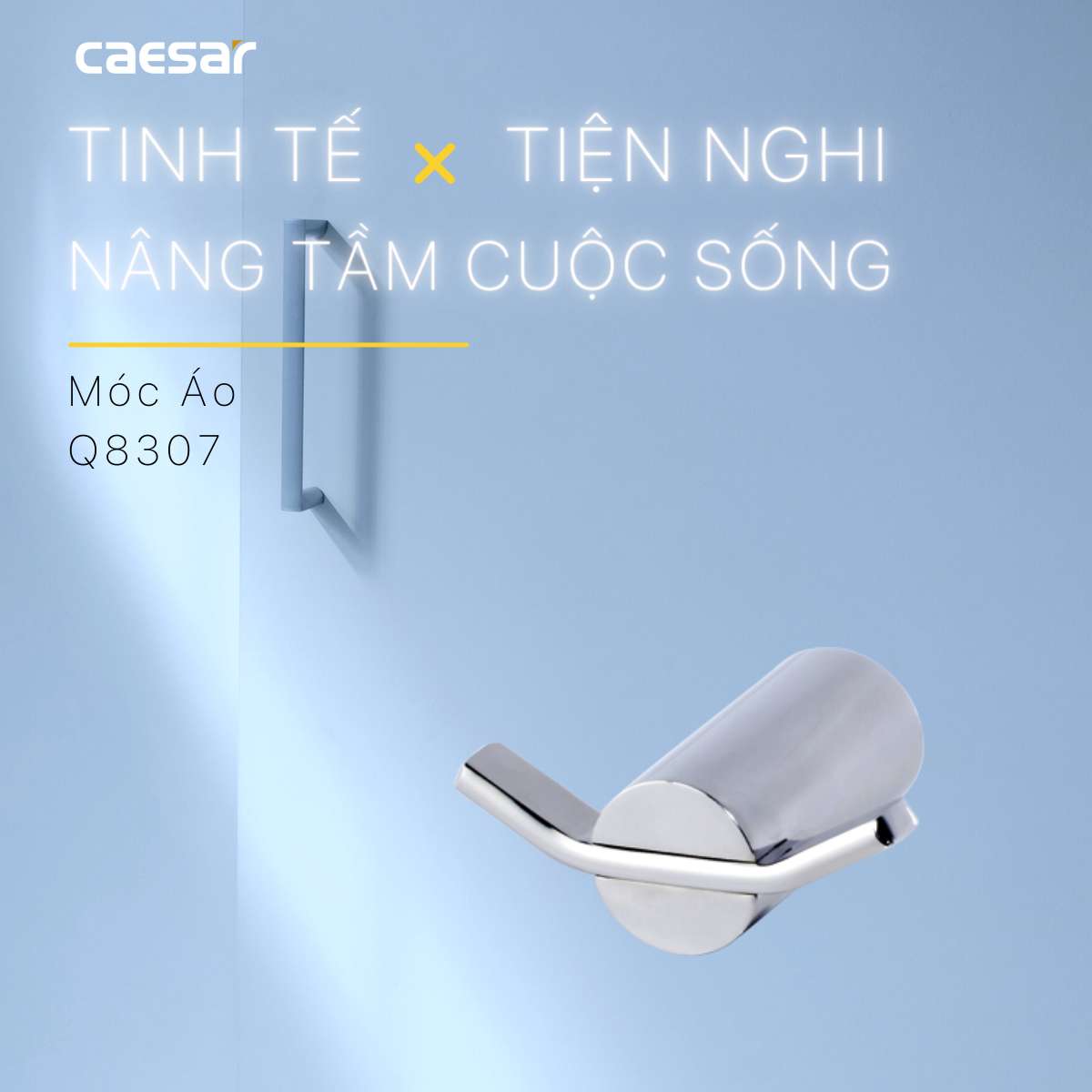 Móc áo đôi Caesar Q8307