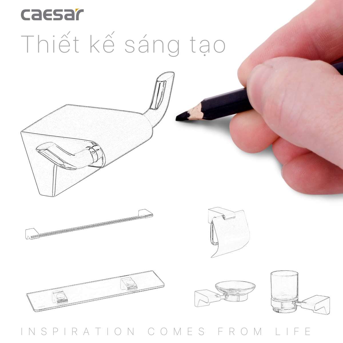 Móc áo Caesar Q8807