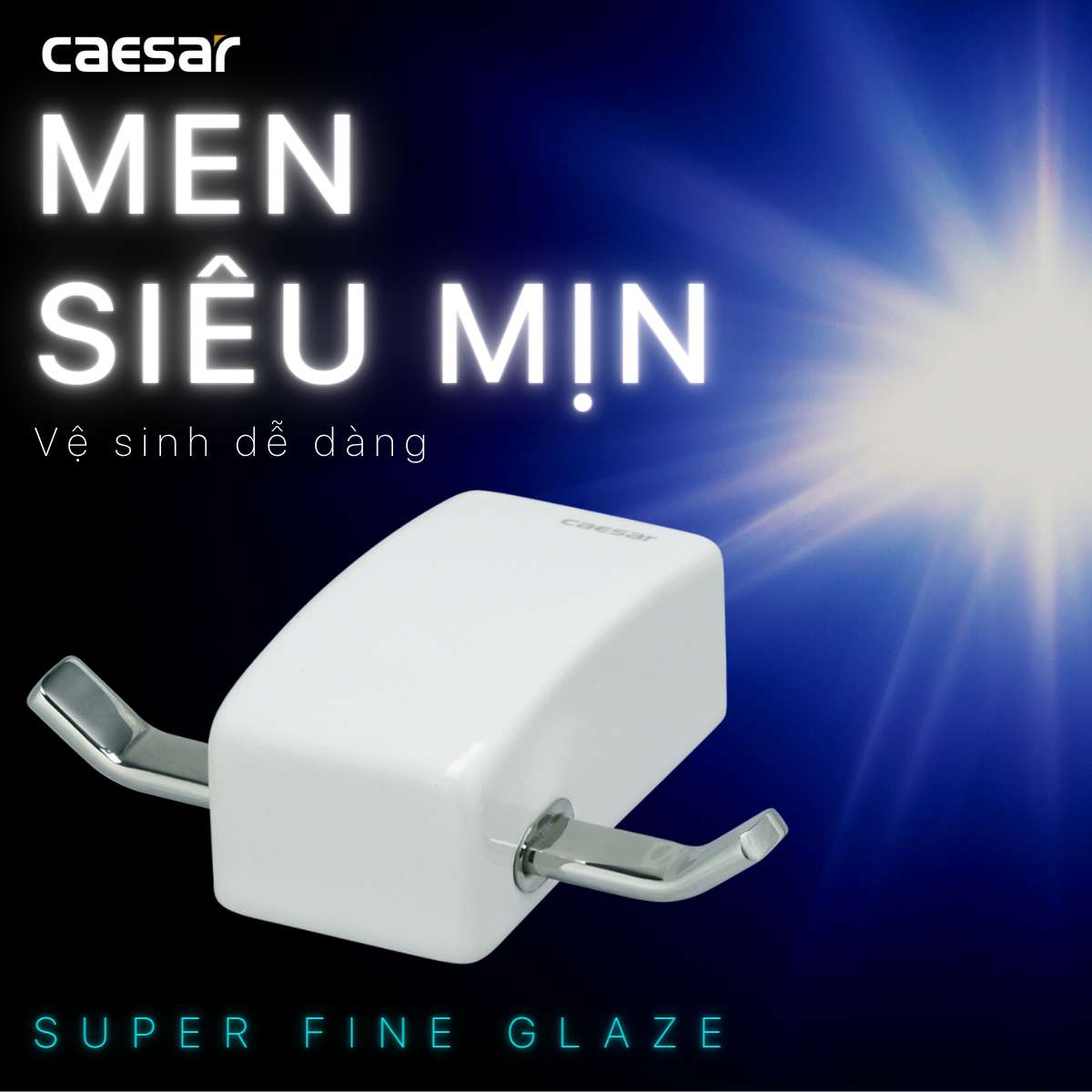 Móc áo đôi Caesar Q997
