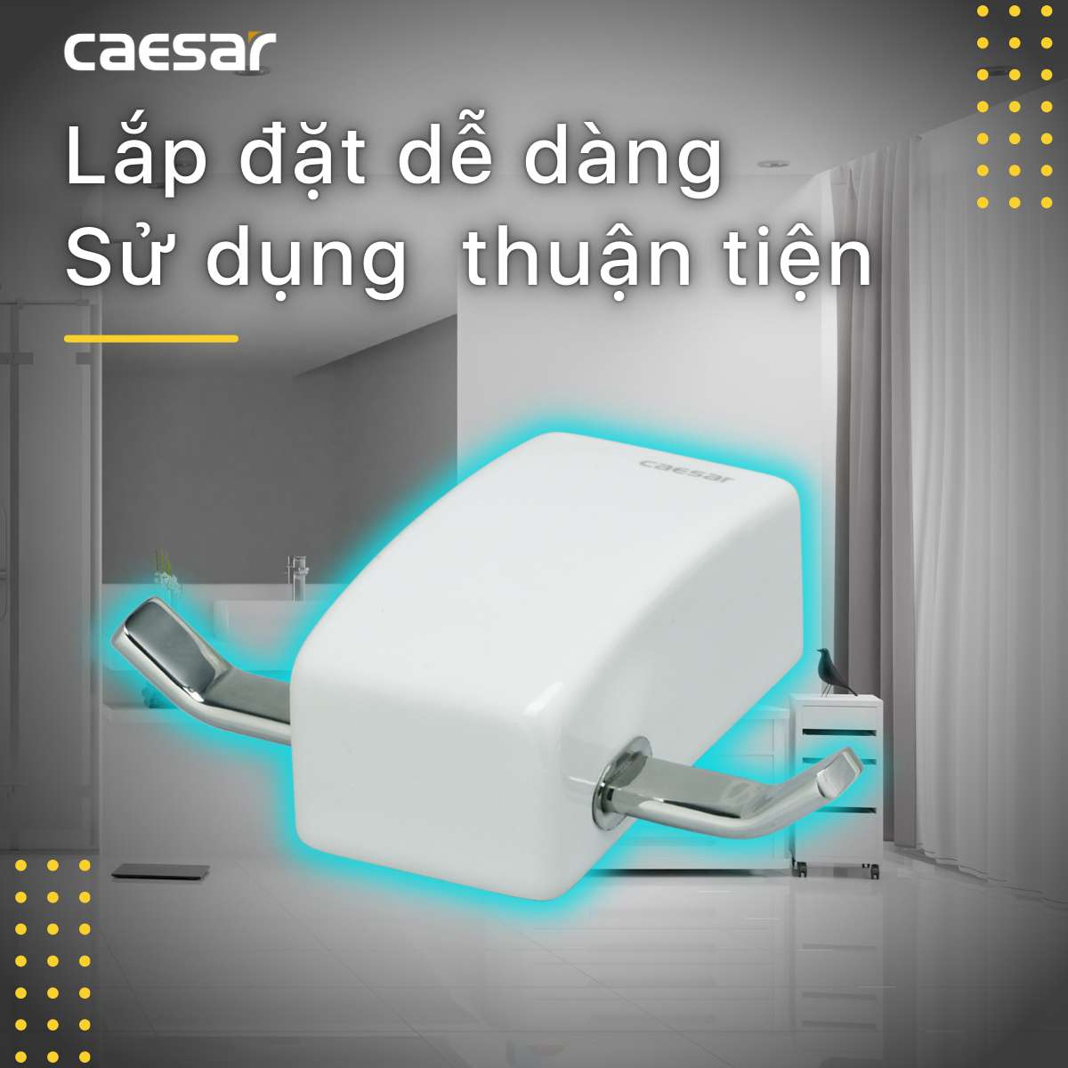 Móc áo đôi Caesar Q997