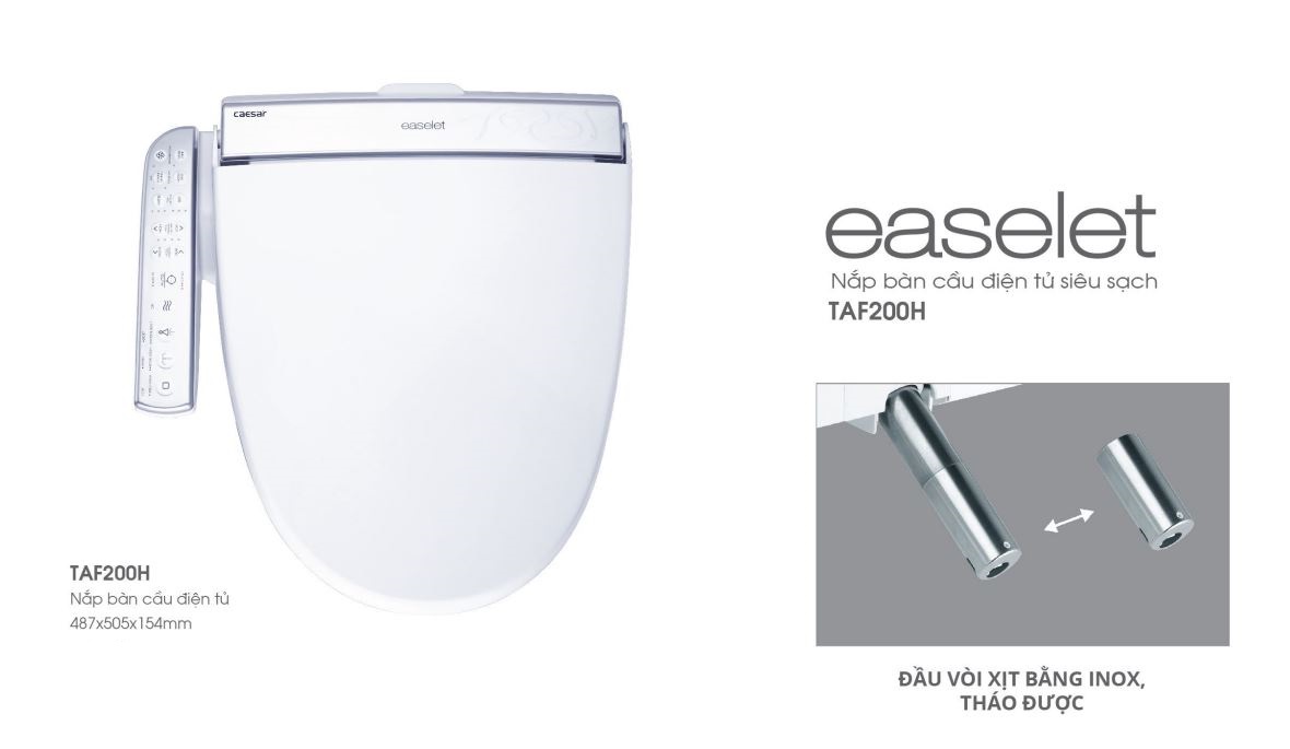 Nắp Rửa Điện Tử Caesar TAF200H