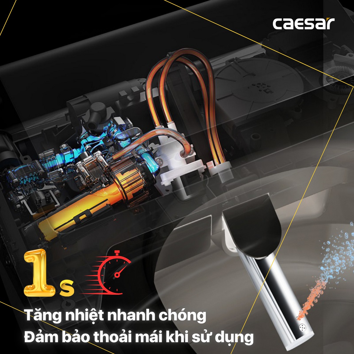 Nắp rửa điện tử Caesar TAF610H (TAF610H-PW)