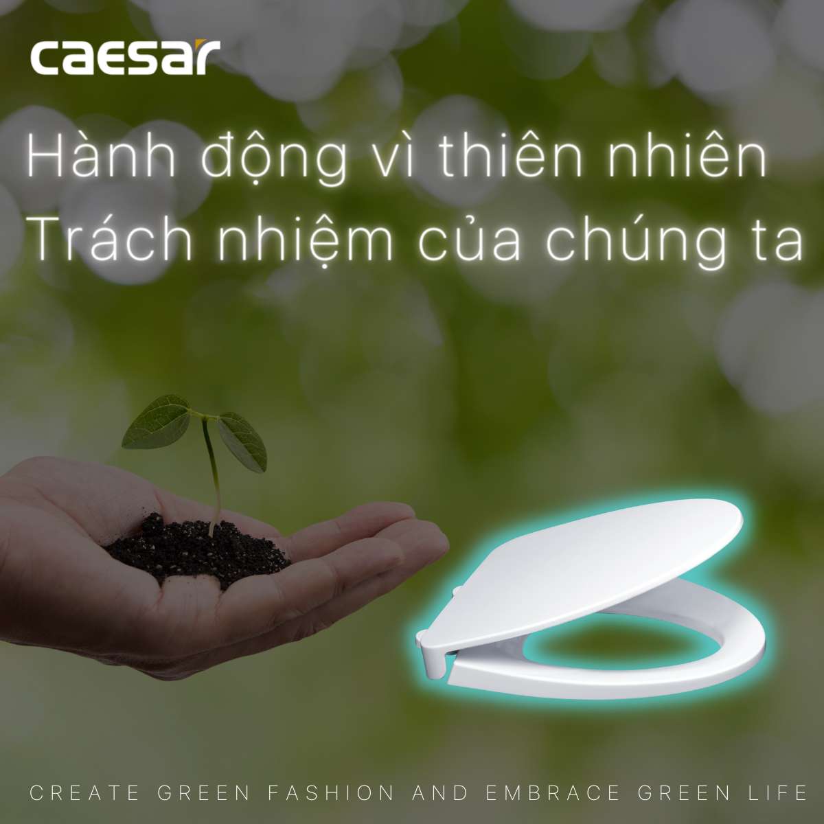 Nắp bồn cầu đóng êm Caesar M221