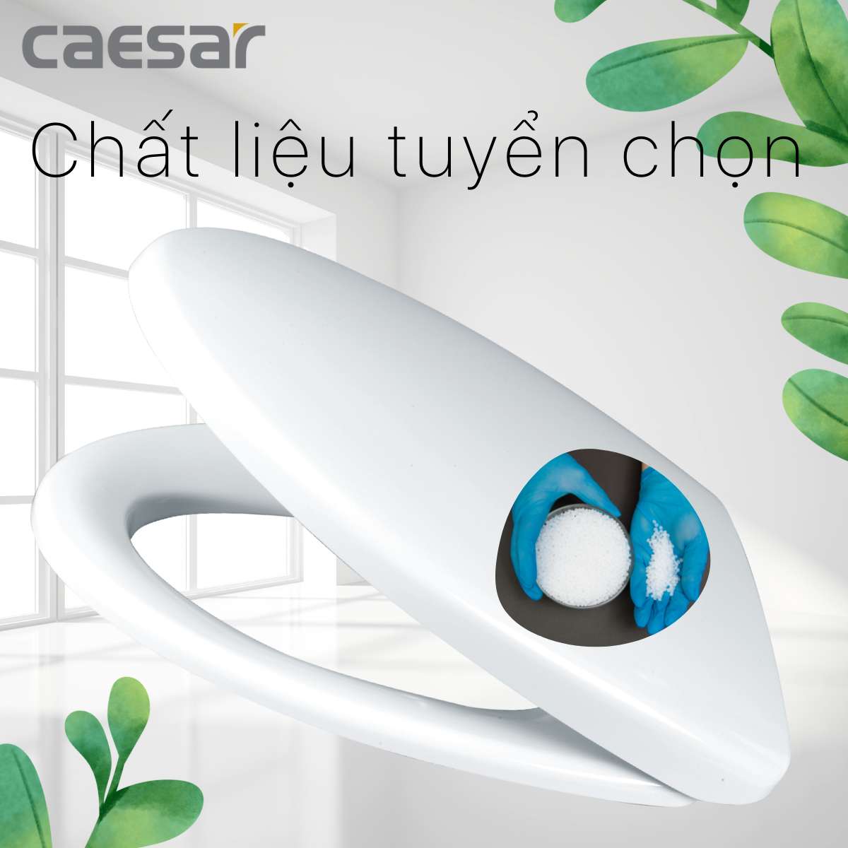 Nắp bồn cầu đóng êm Caesar M232