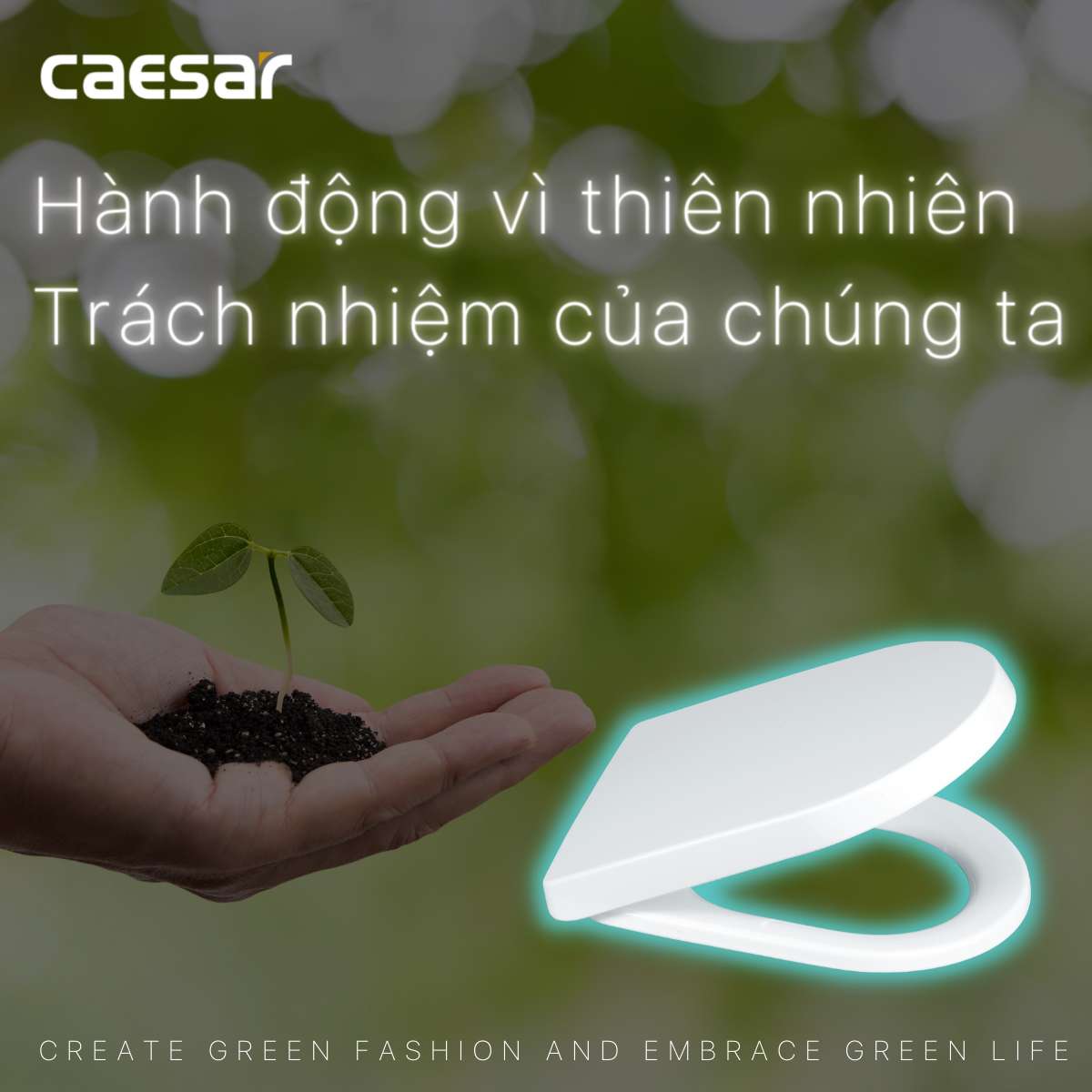 Nắp bồn cầu đóng êm Caesar M243