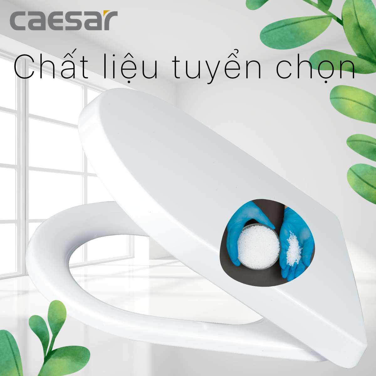 Nắp bồn cầu đóng êm Caesar M243
