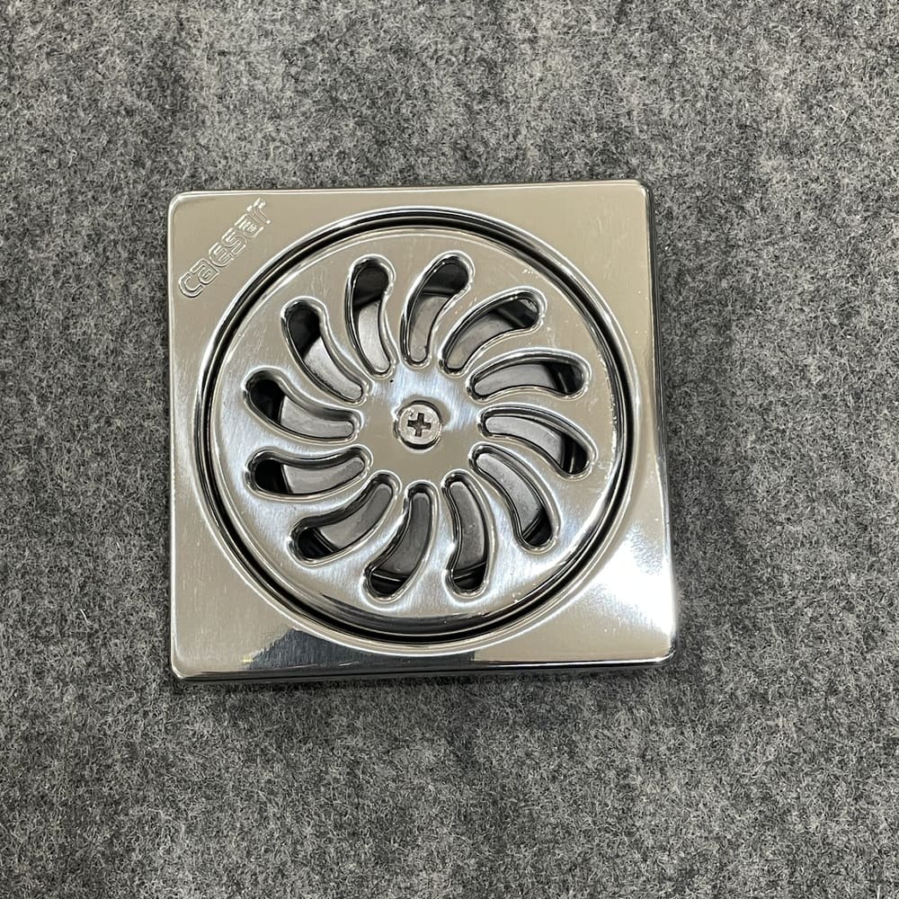 Phễu thoát sàn inox 304 9x9cm φ60 Caesar F2222