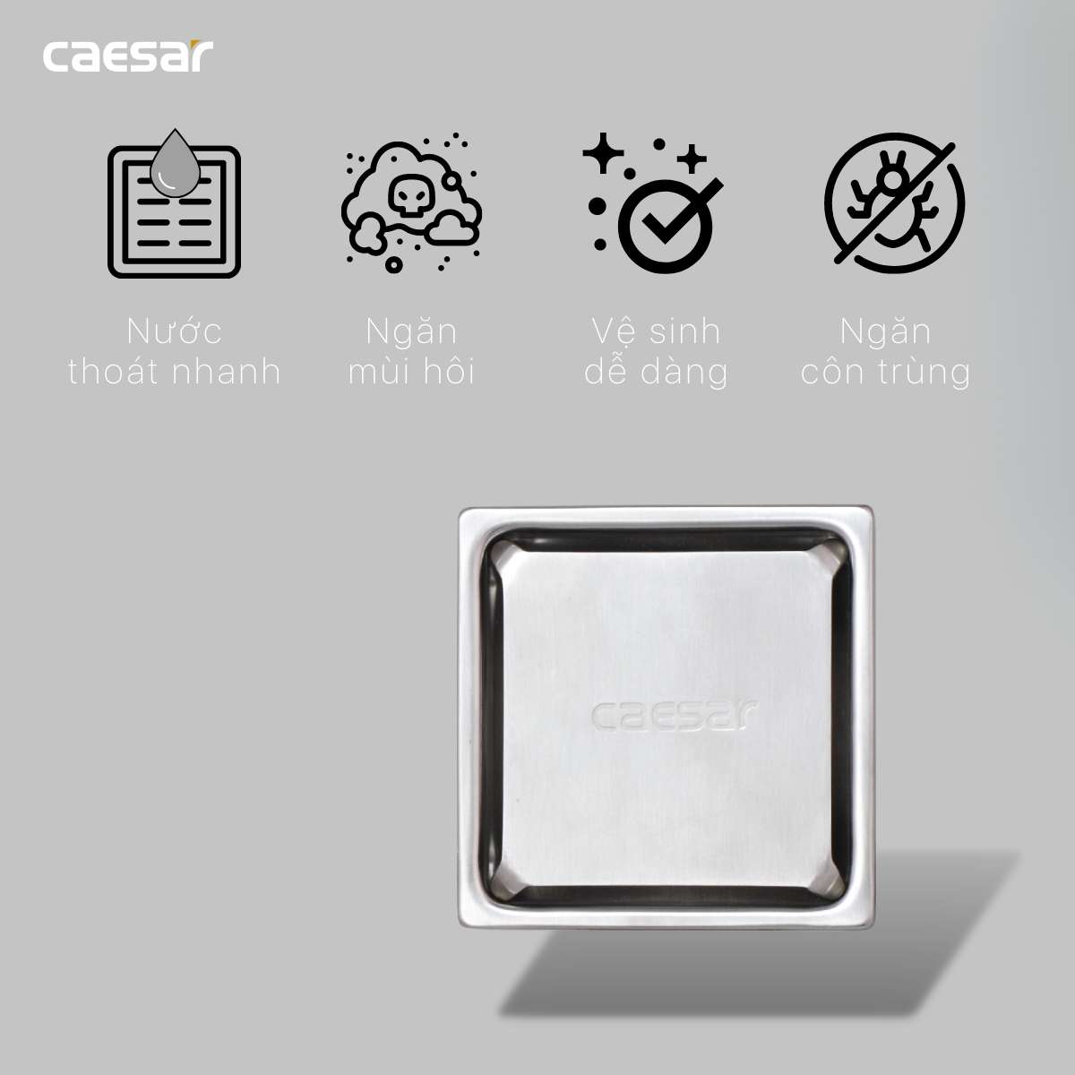 Phễu thoát sàn Caesar ST1010E