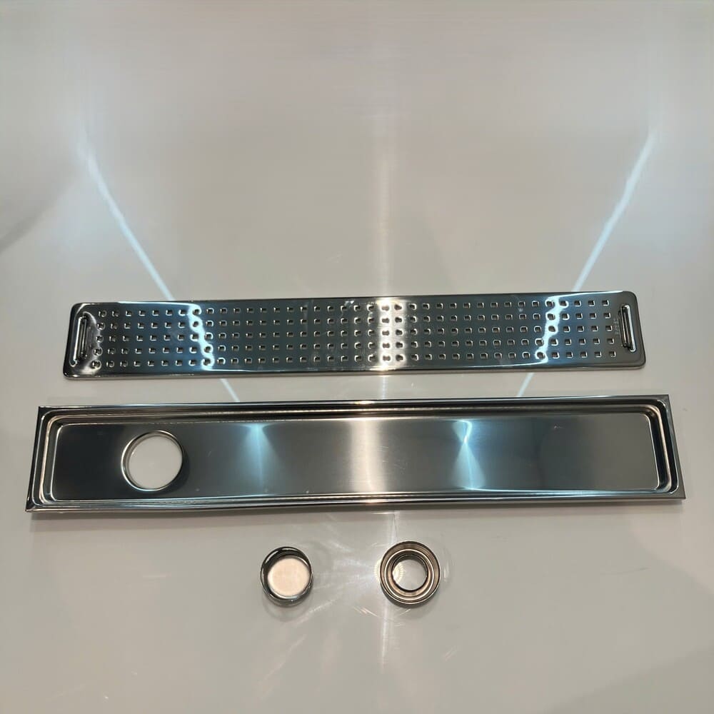 Phễu thoát sàn dài 10x60cm ø60 Caesar ST1060B