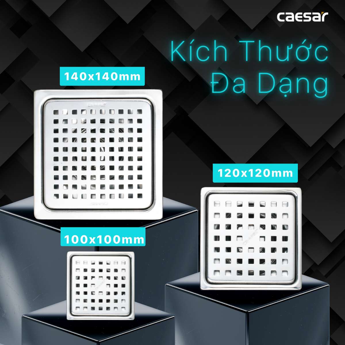 Phễu thoát sàn Caesar ST1414L